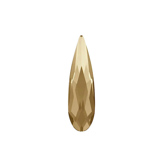 Swarovski Crystal Gold Raindrop