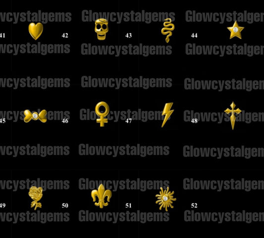 Oro 18k GlowGems charms