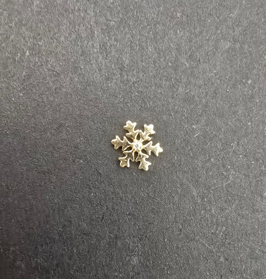 Charm Oro 18k Snowflake With